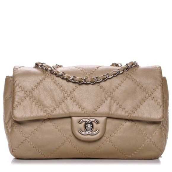 CHANEL Handbags - 💛Chanel💛Gold Calfskin Ultimate Stitch Flap Silver Hardware